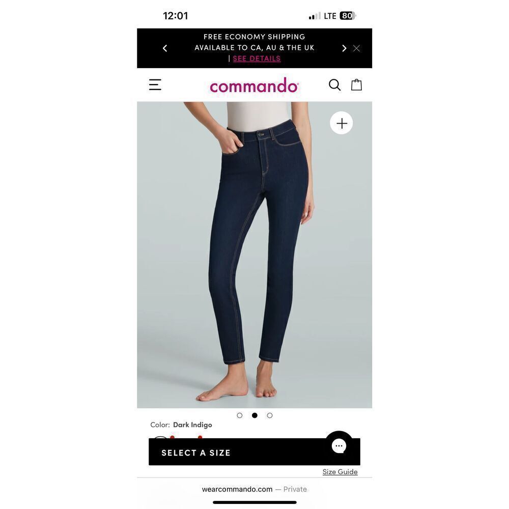 Commando Do It All Denim 5 Pocket Mid-Rise Skinny Jeans NWT!! - Picture 13 of 16